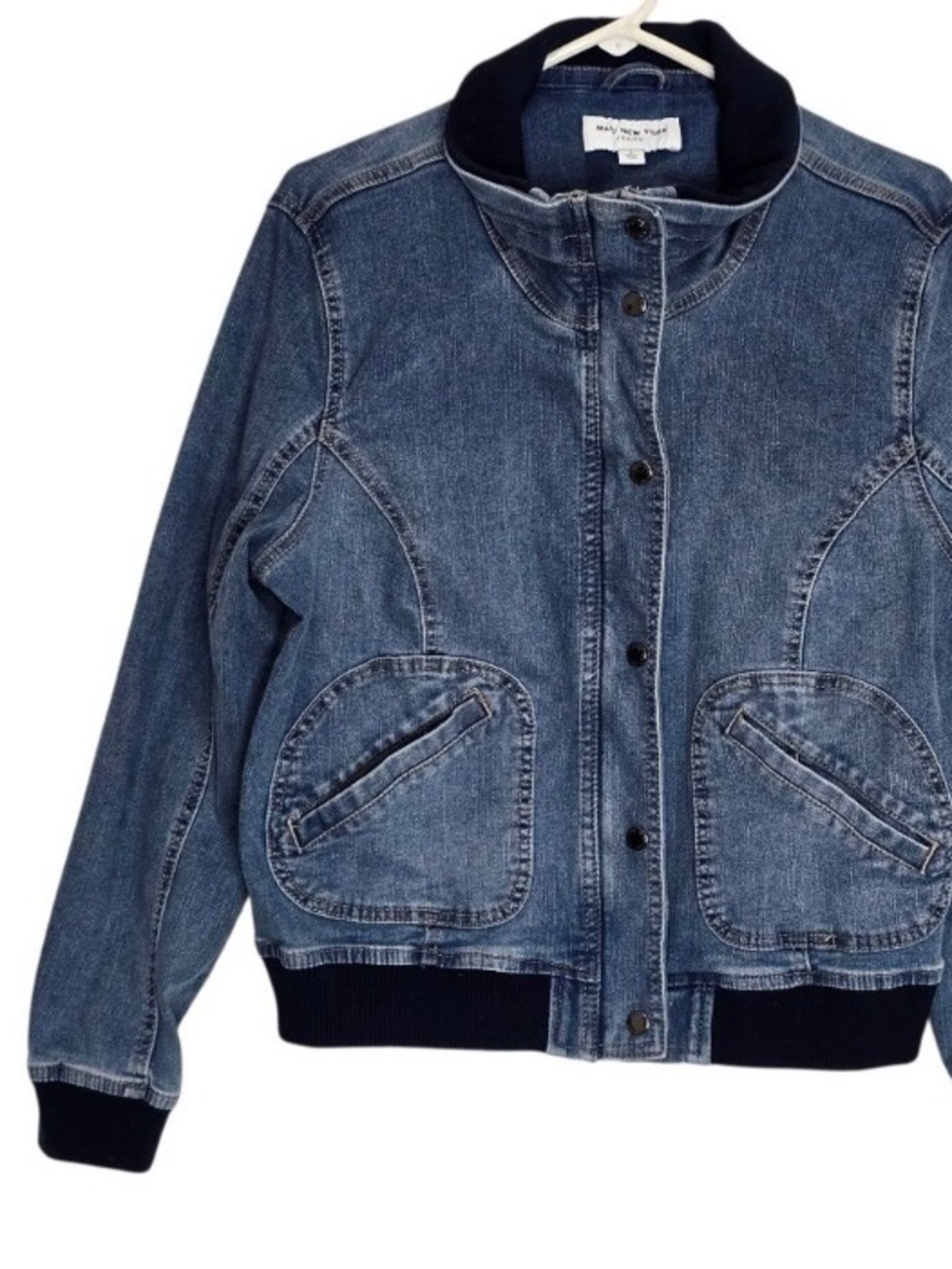 Marc New York | Denim Bomber Jacket